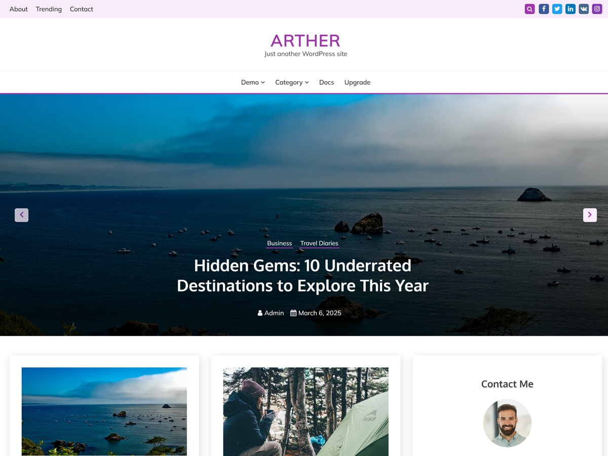 Arther theme screenshot