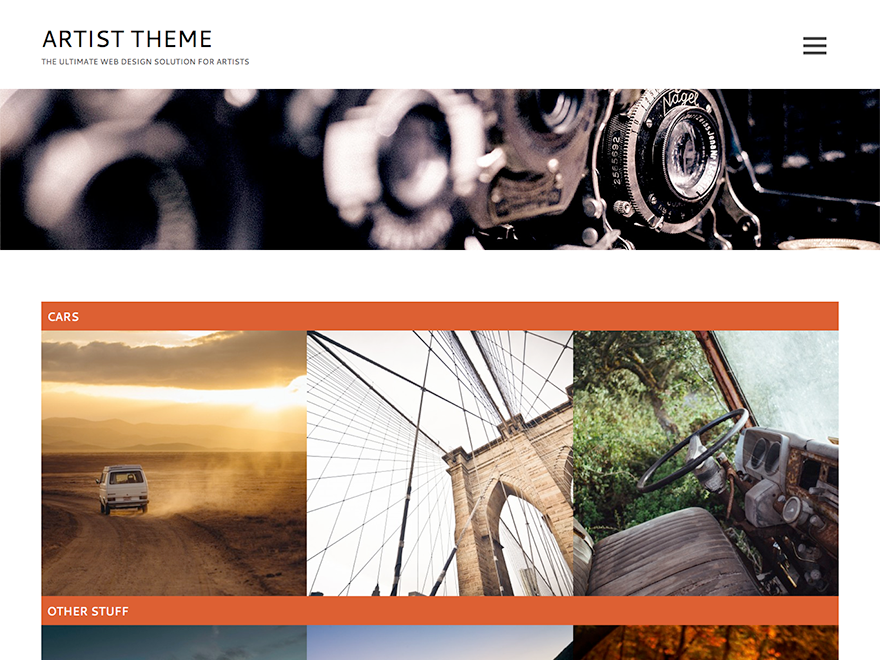 Artist Lite theme screenshot