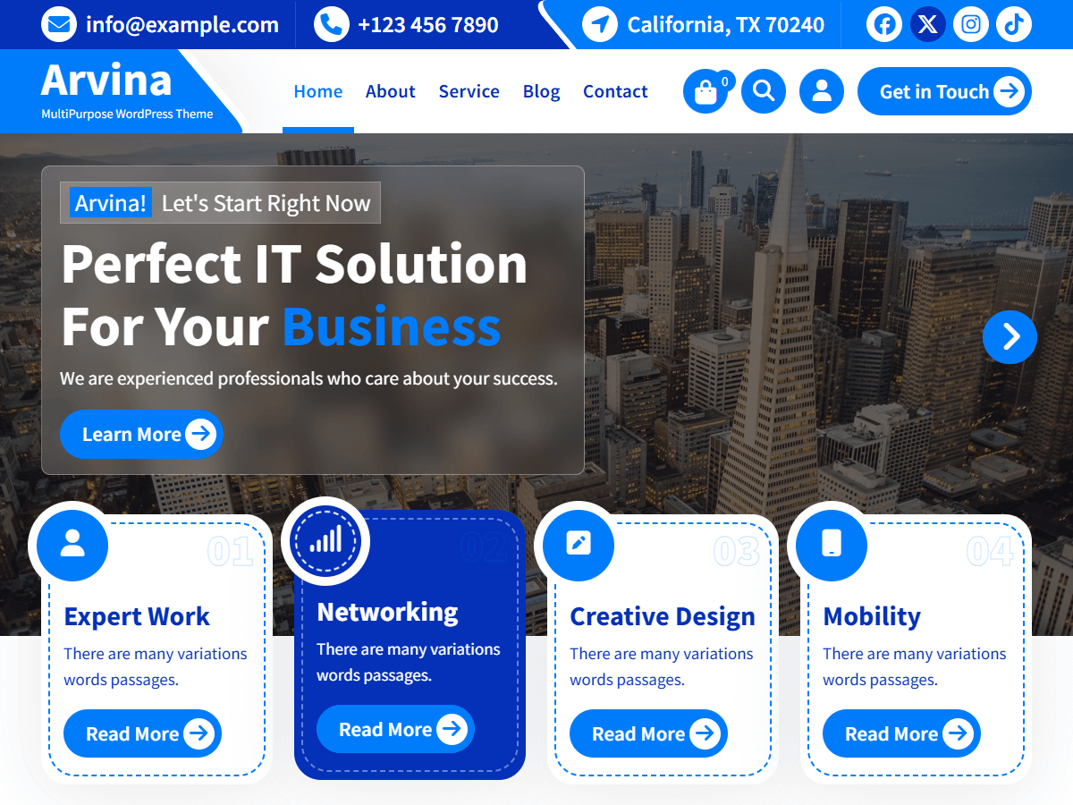 Arvina theme screenshot