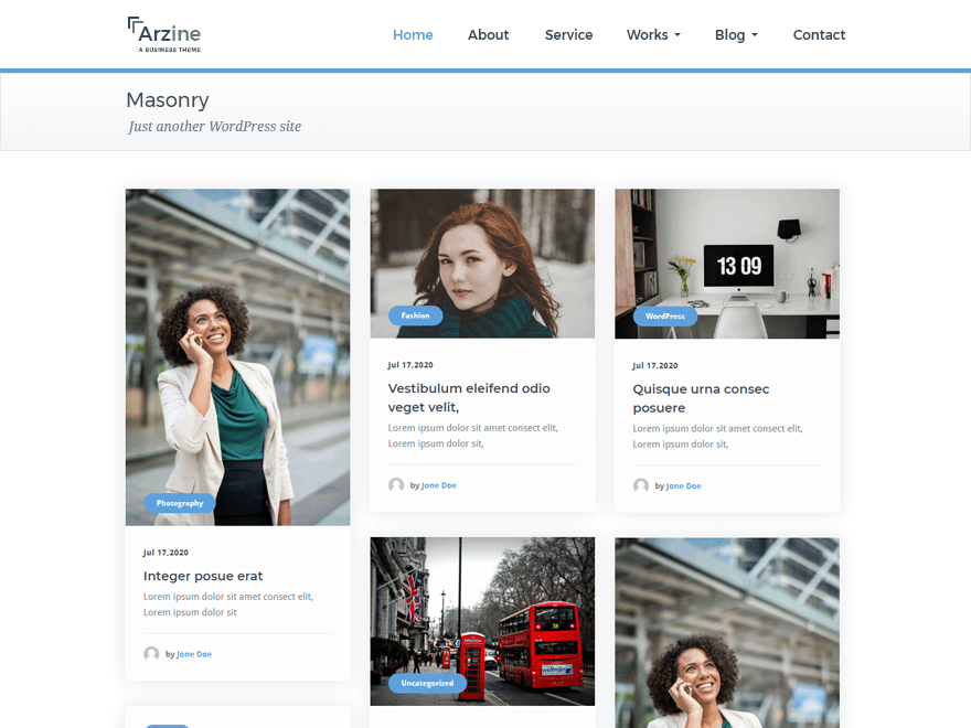 ARzine theme screenshot