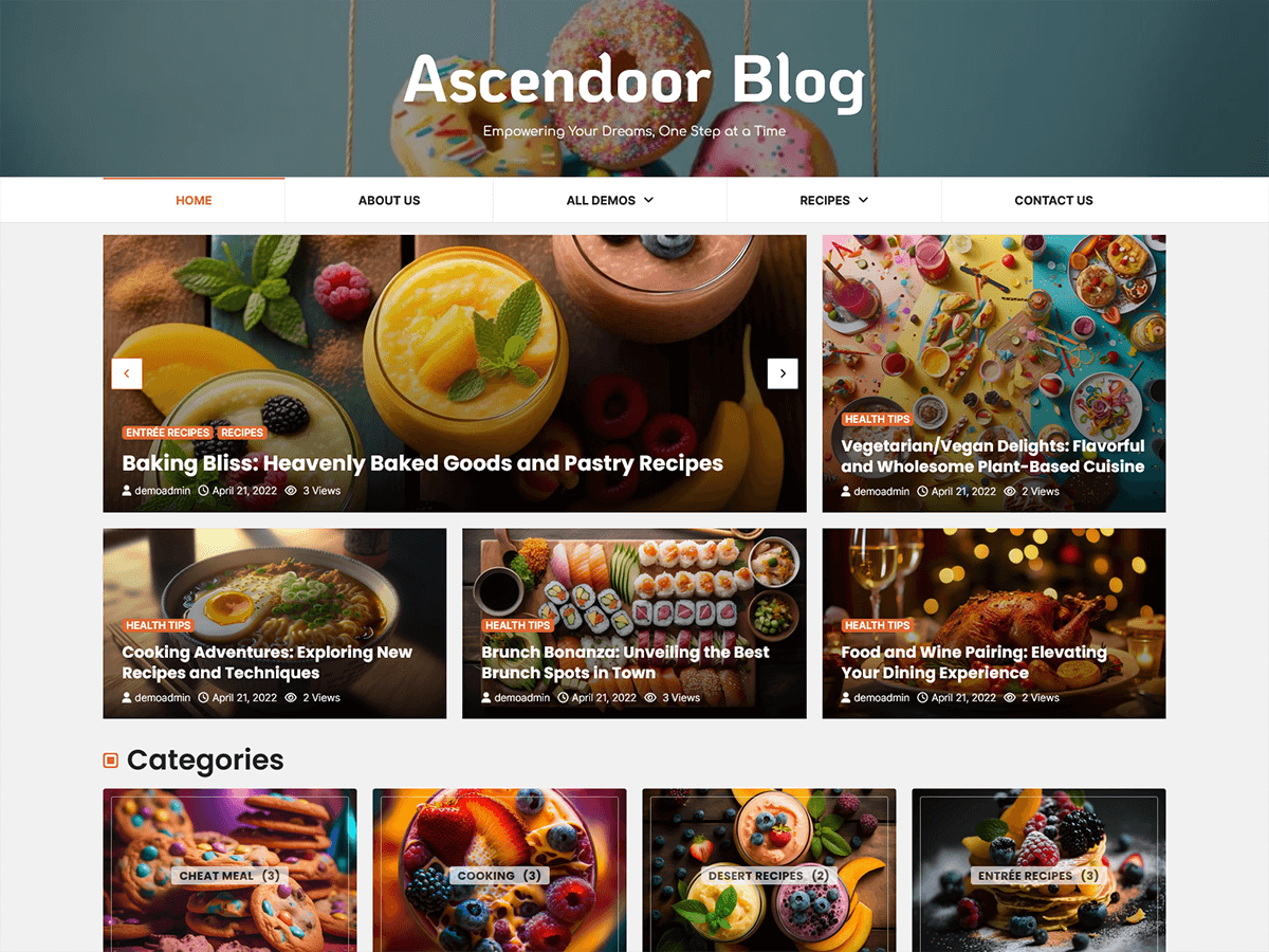 Ascendoor Blog theme screenshot