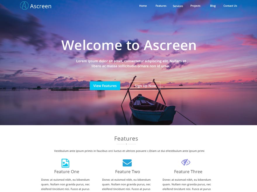 Ascreen theme screenshot
