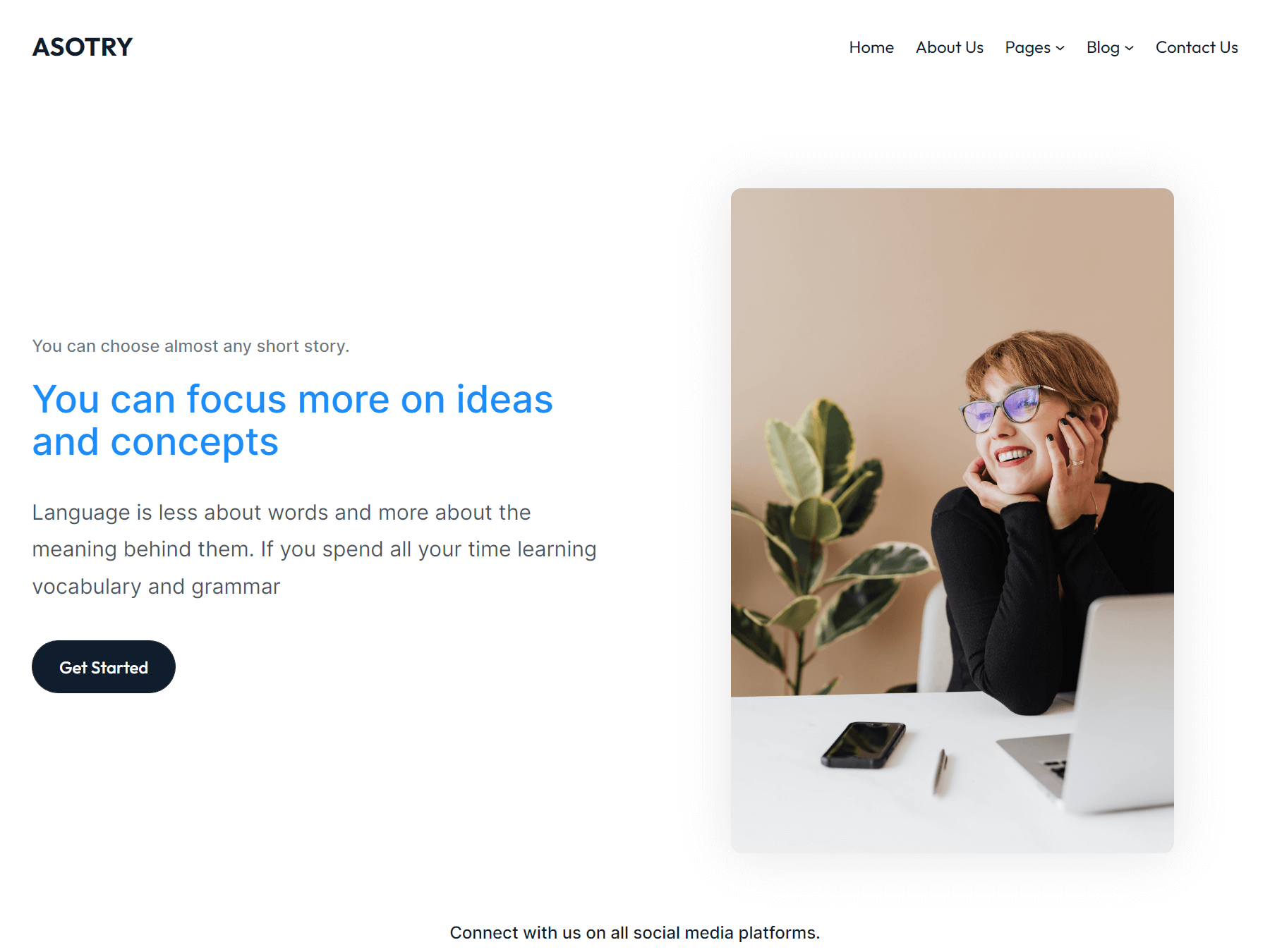 Astory theme screenshot