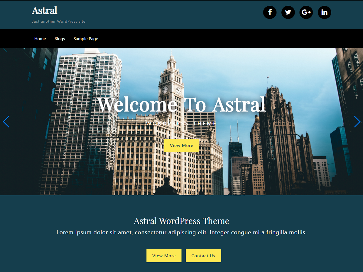 Astral theme screenshot