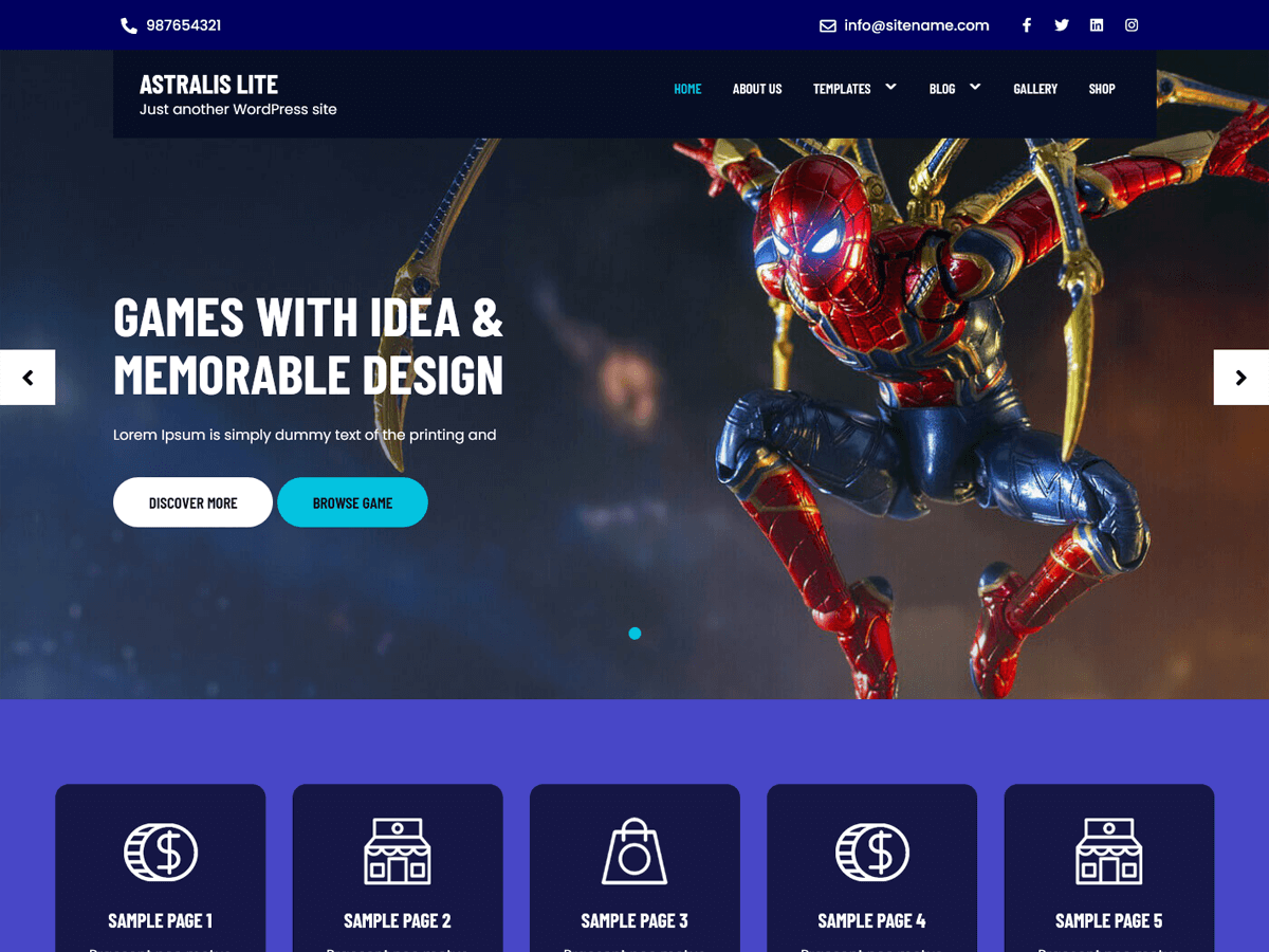 Astralis Lite theme screenshot