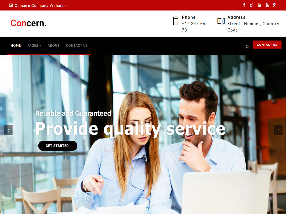 Atlas Concern theme screenshot