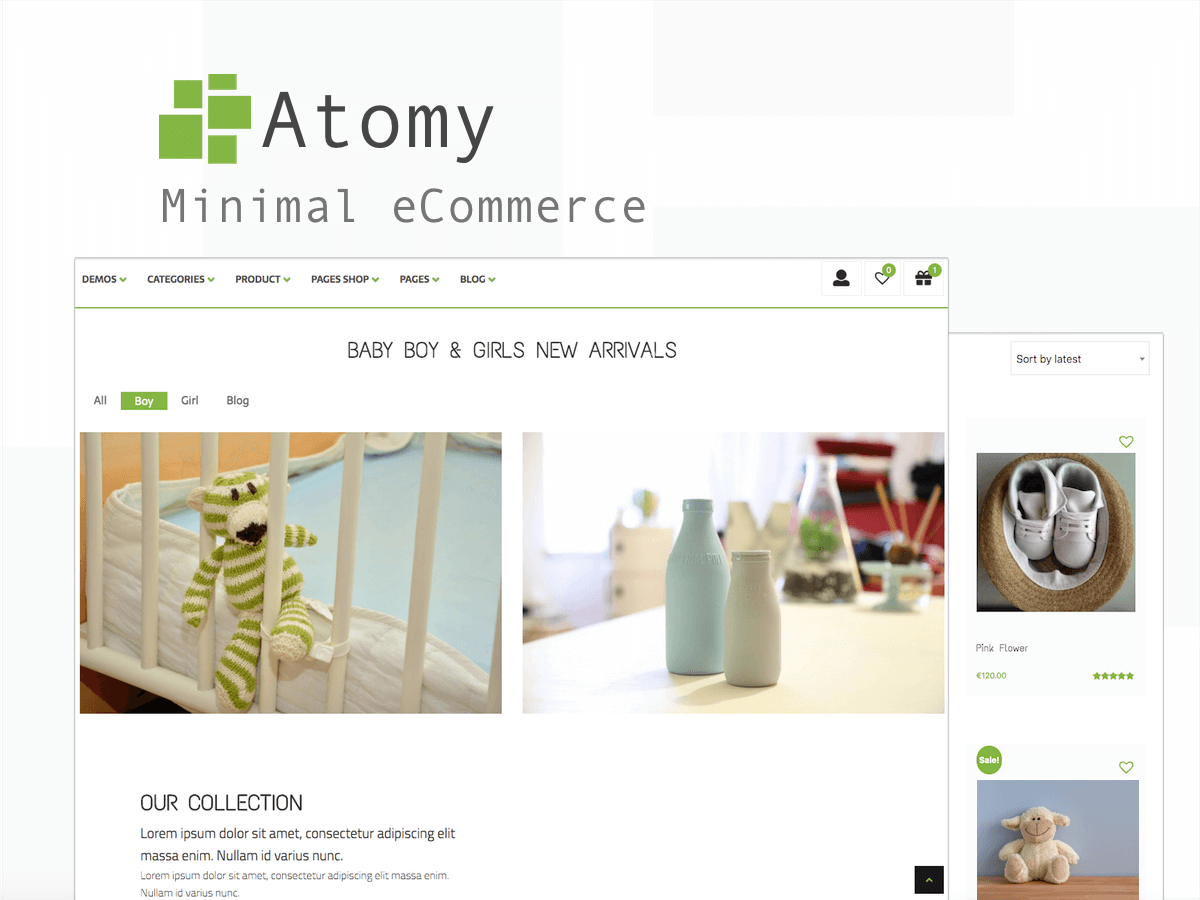 Atomy theme screenshot