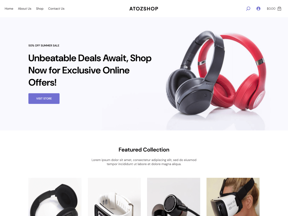 AtozShop theme screenshot