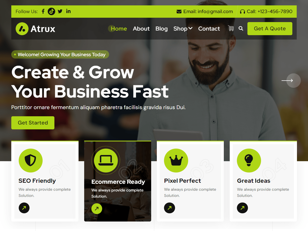 Atrux theme screenshot
