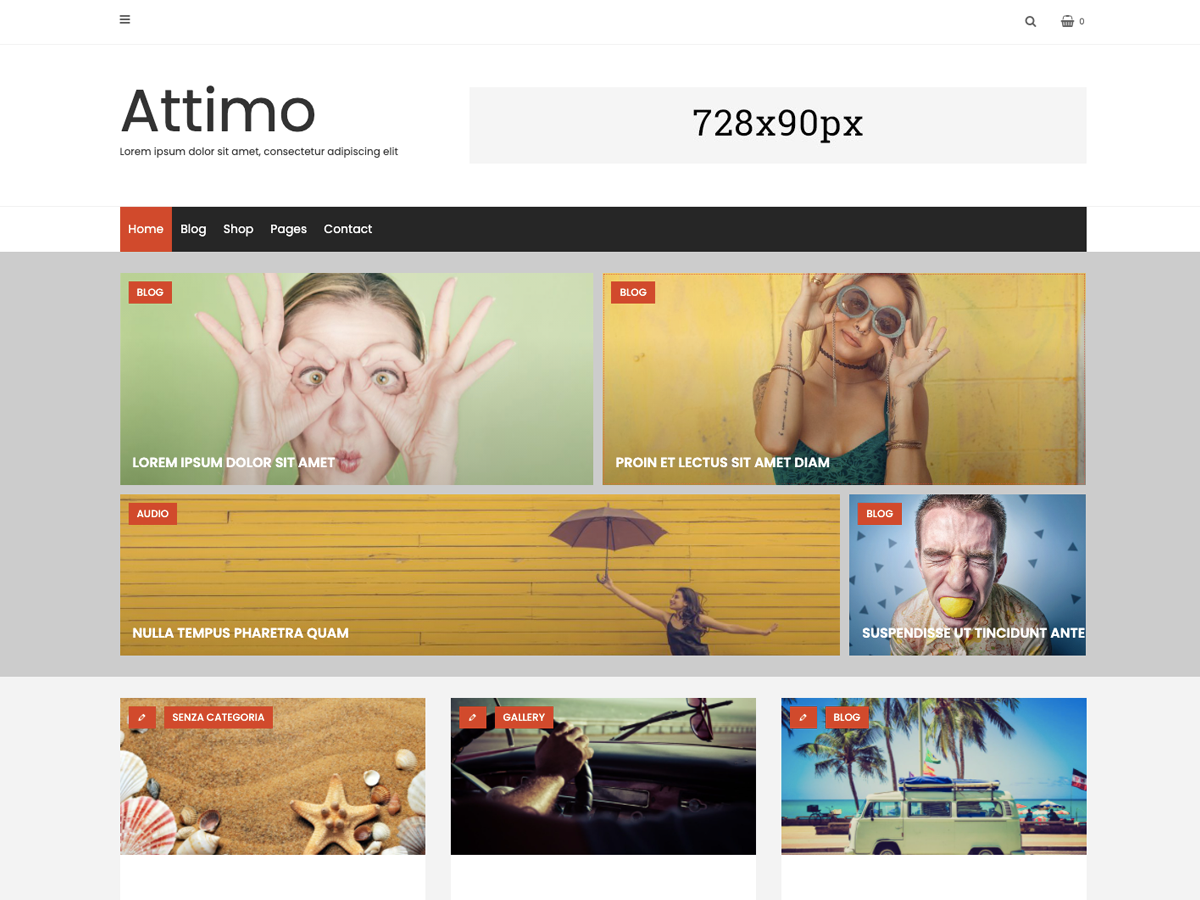 Attimo theme screenshot