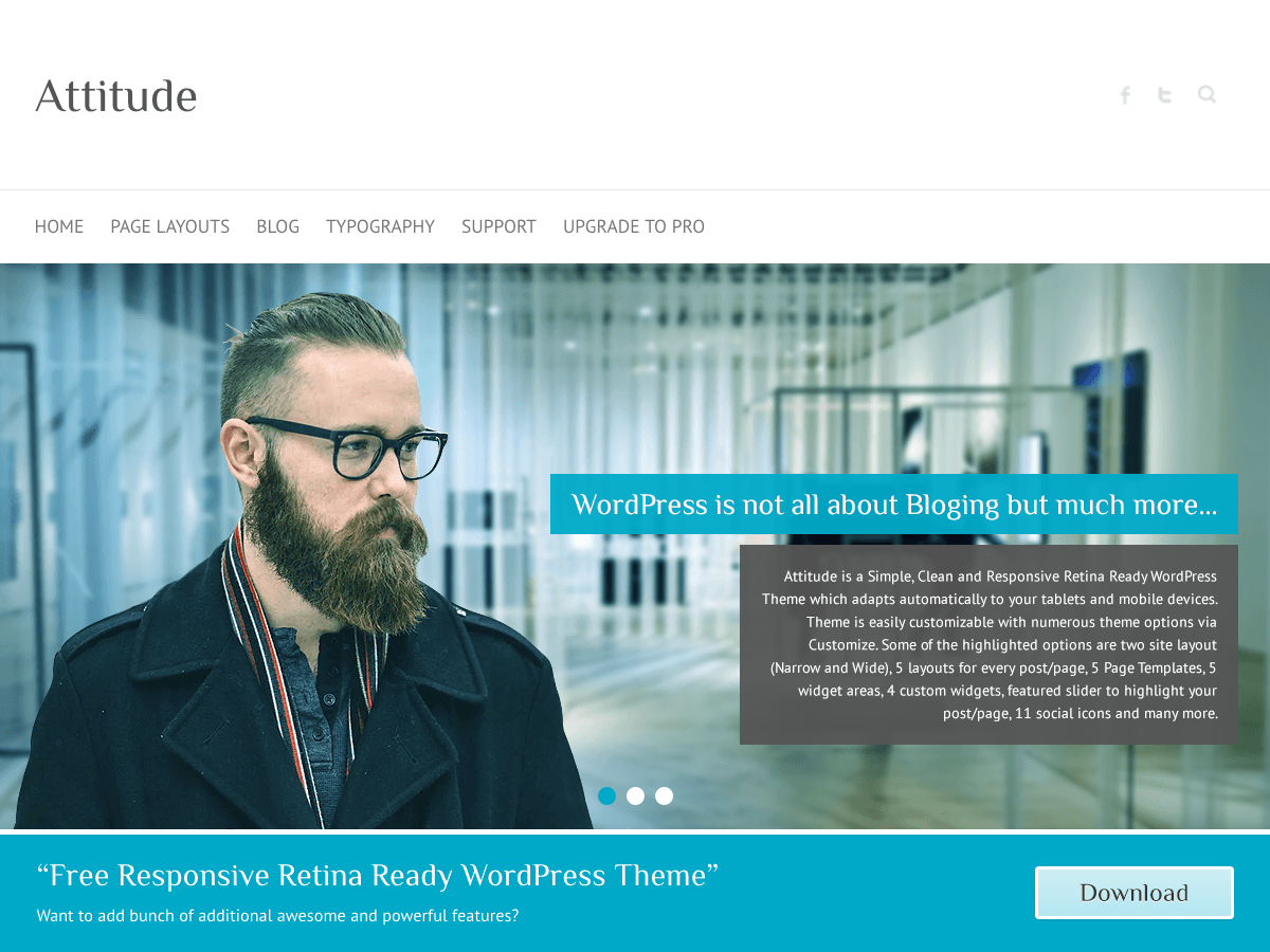 Attitude theme screenshot