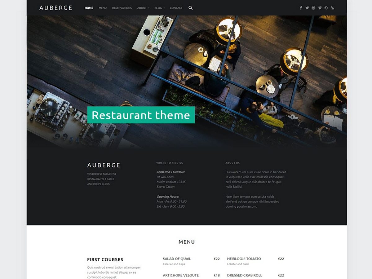 Auberge theme screenshot