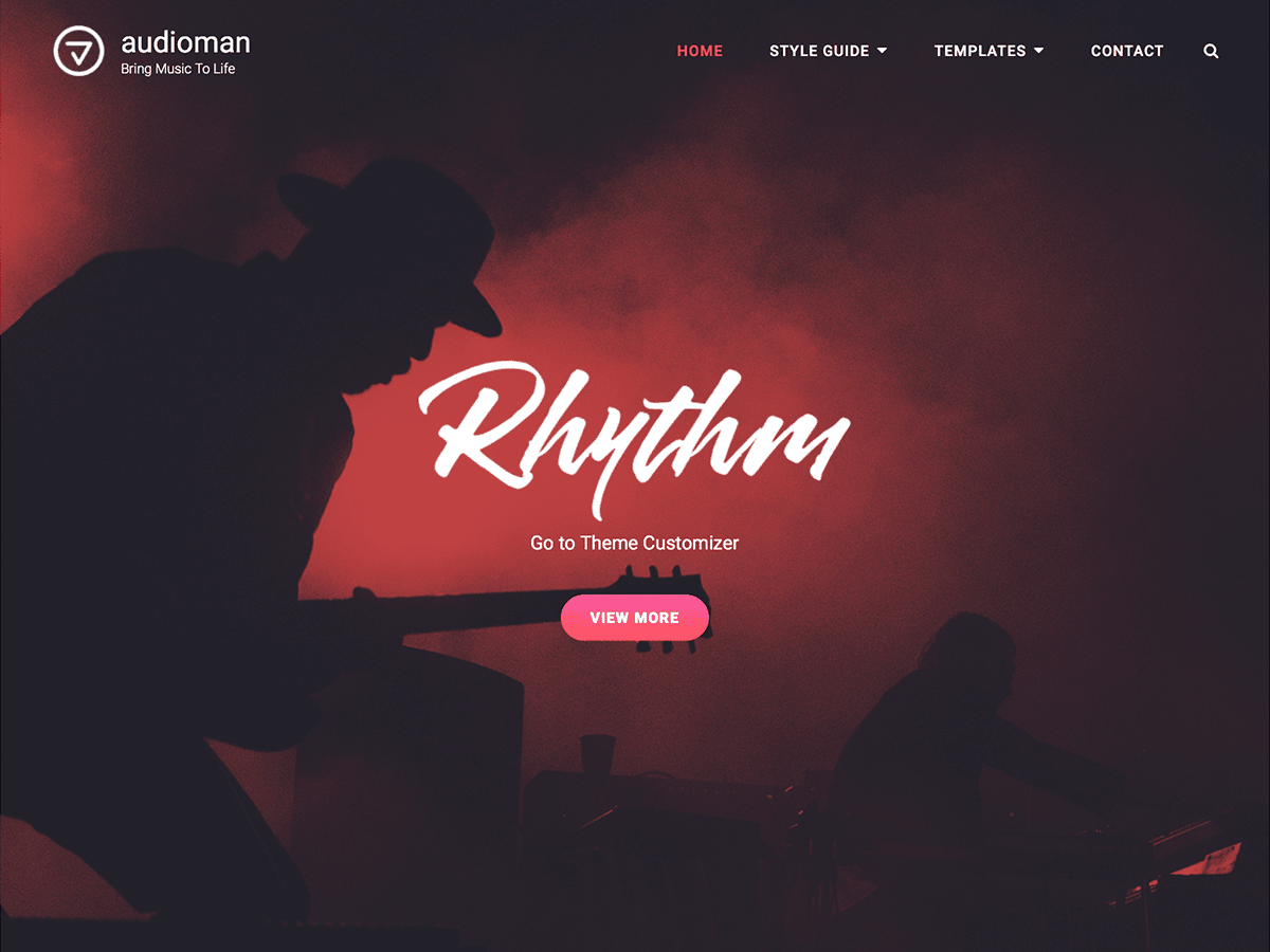 Audioman theme screenshot