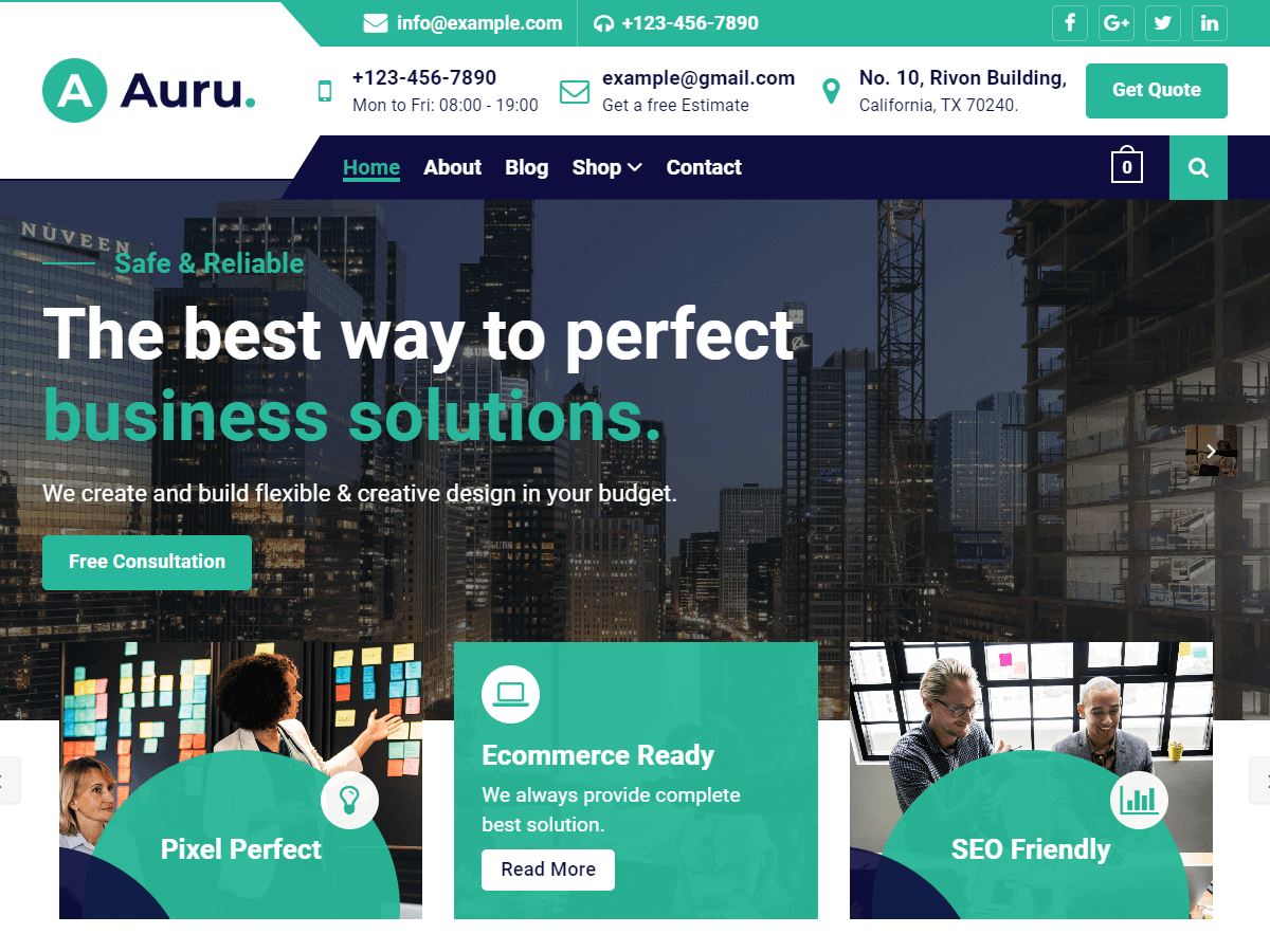 Auru theme screenshot