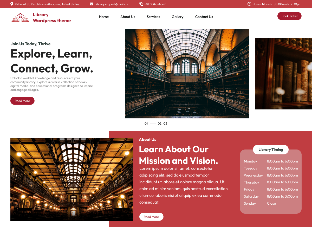 Author Book Writer theme screenshot