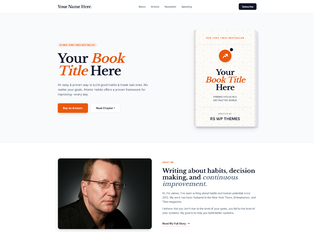AuthorPro theme screenshot