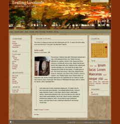 Autumn Almanac theme screenshot