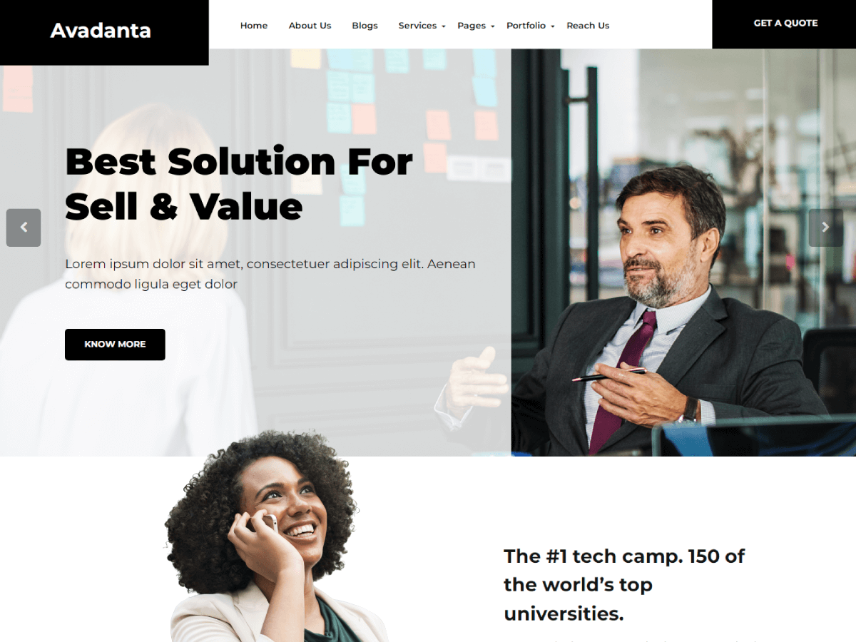 Avadanta Firm theme screenshot