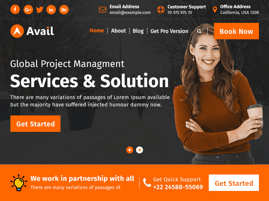 Avail theme screenshot