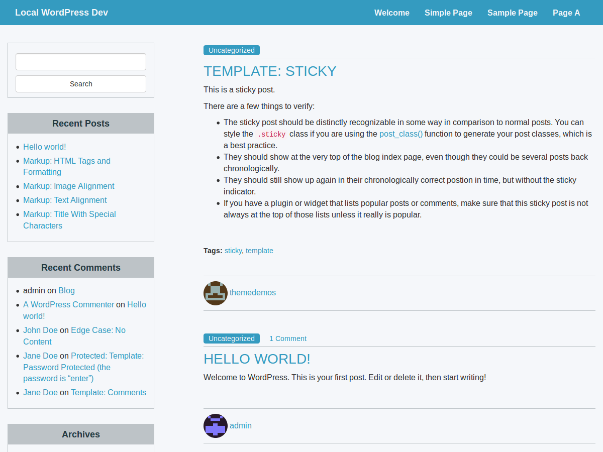 Avalon B theme screenshot