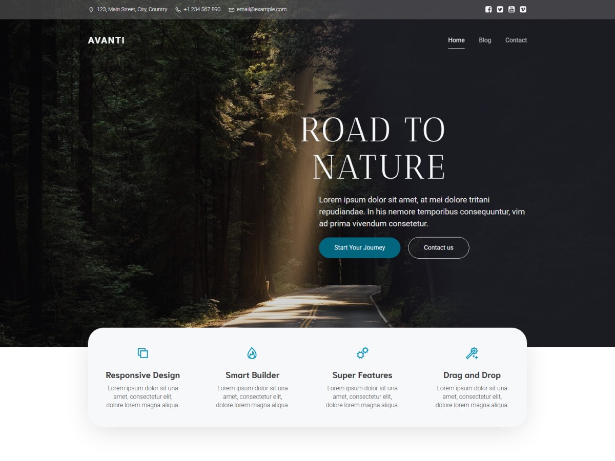 Avantis theme screenshot