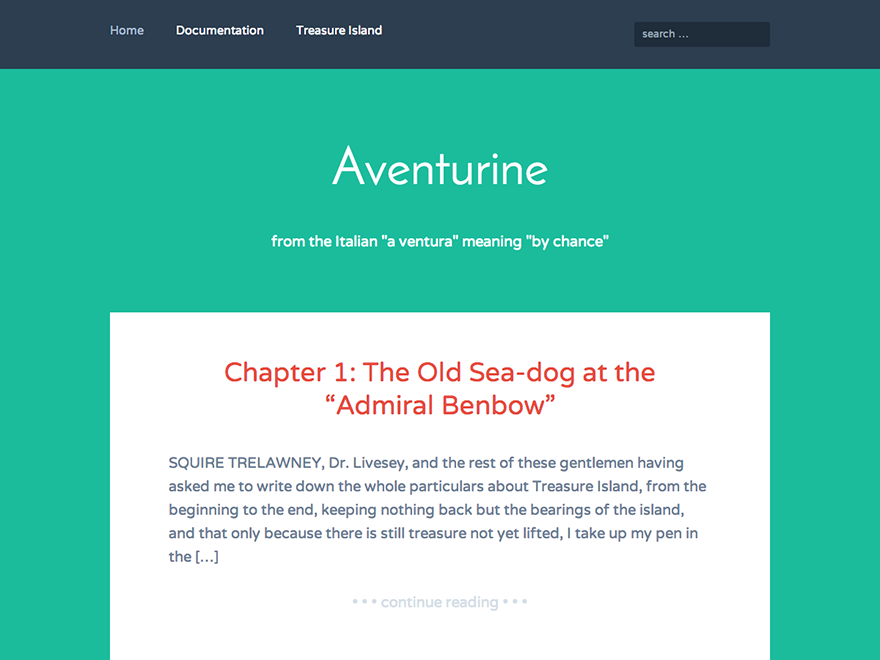 Aventurine theme screenshot