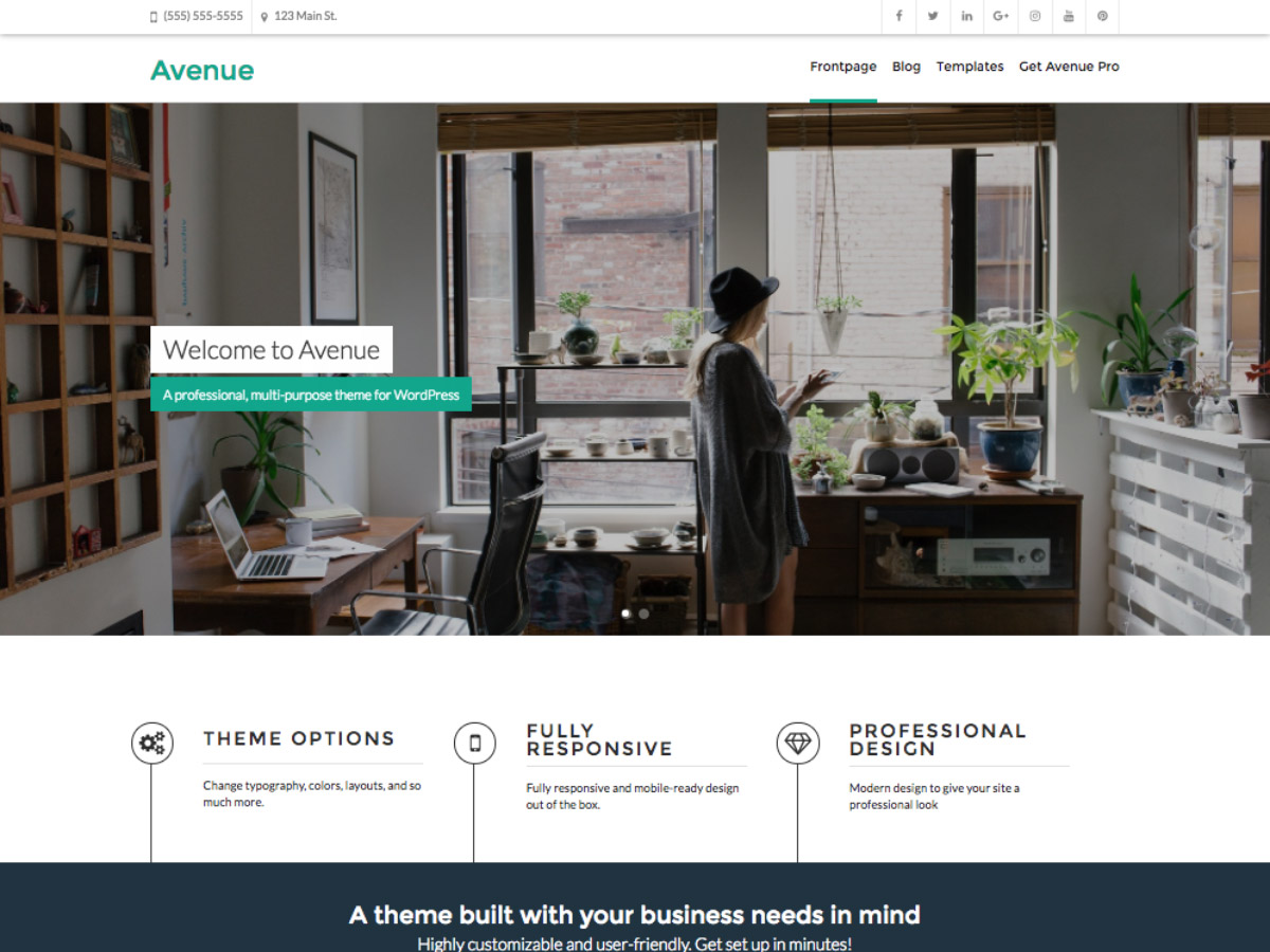 avenue theme screenshot