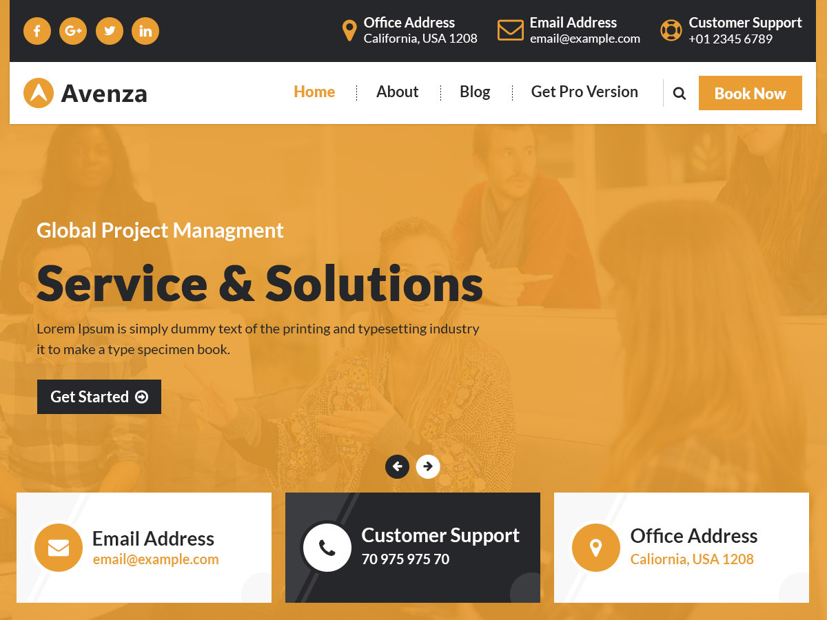 Avenza theme screenshot