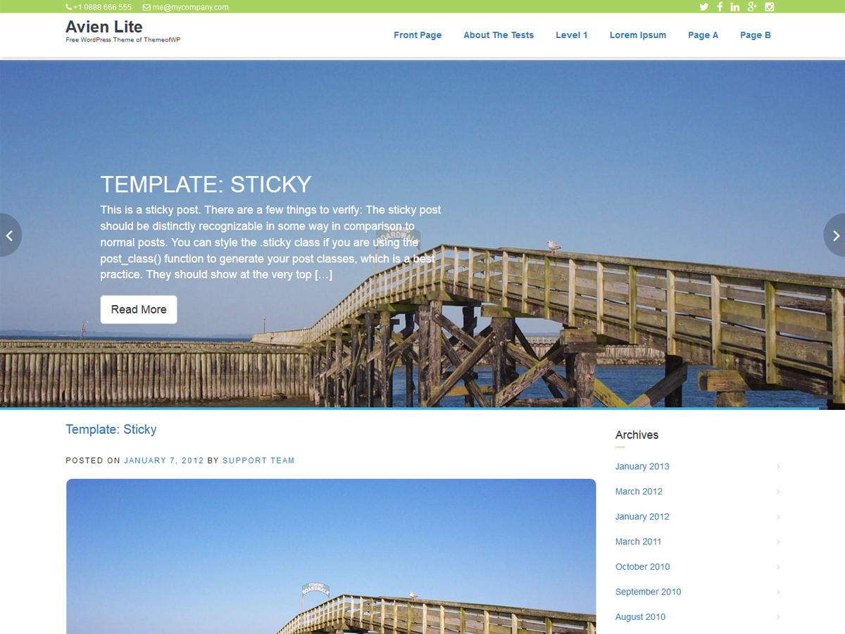 Avien Light theme screenshot