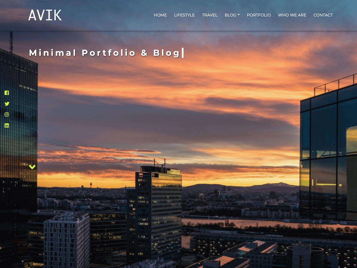 Avik theme screenshot