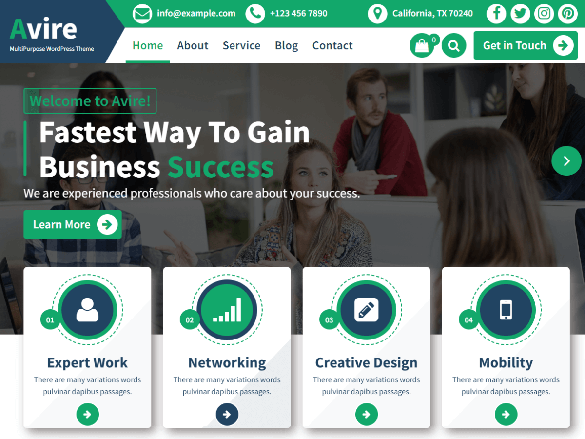 Avire theme screenshot
