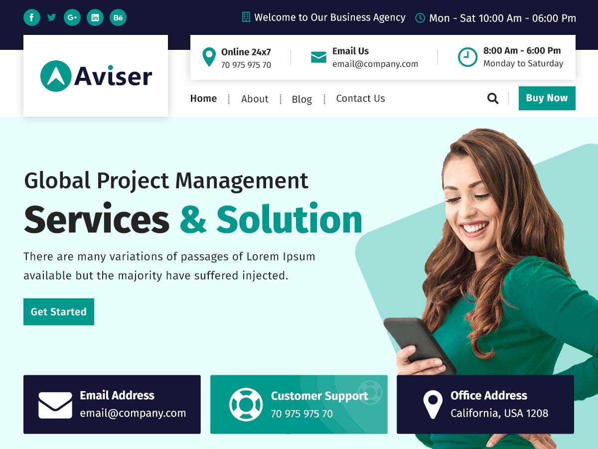 Aviser theme screenshot