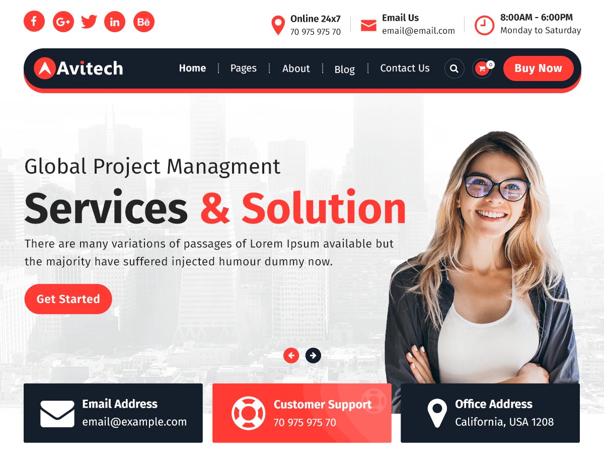 Avitech theme screenshot