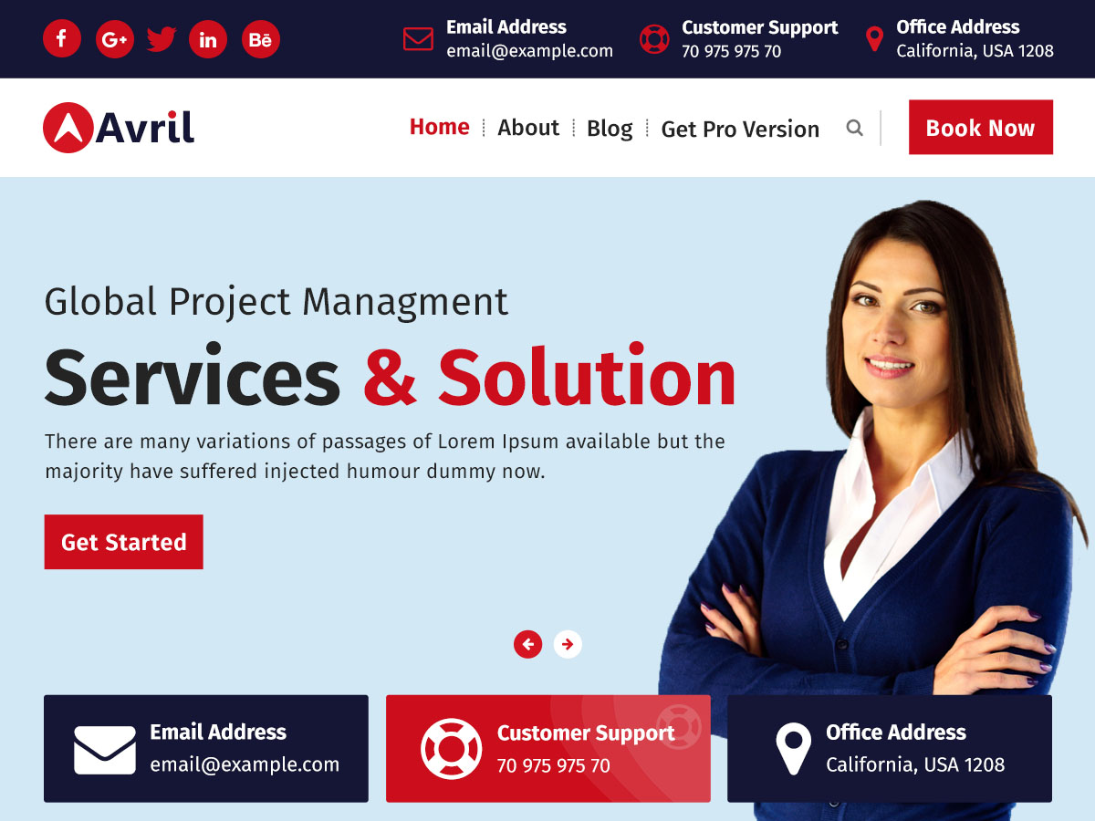 Avril theme screenshot