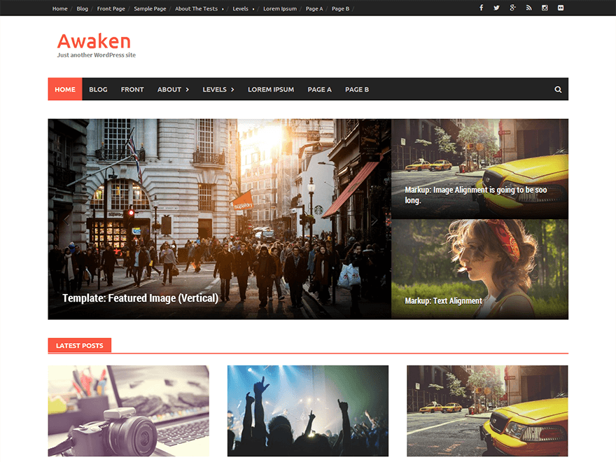 Awaken theme screenshot