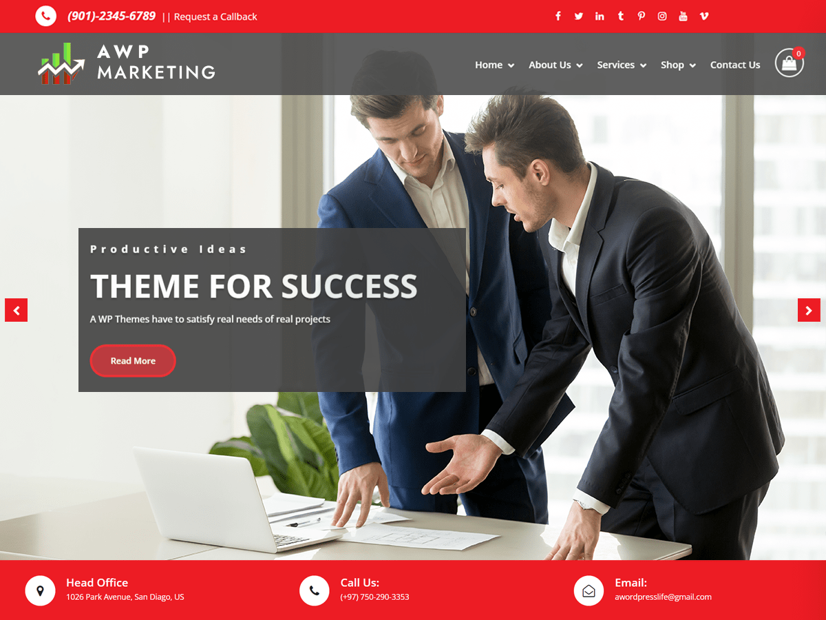 Awp Marketing Agency theme screenshot