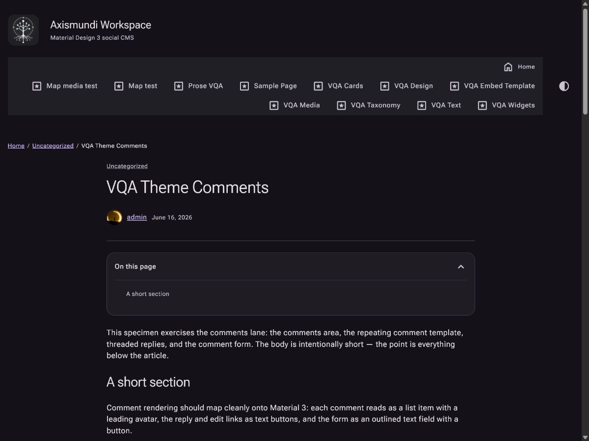 Axismundi theme screenshot