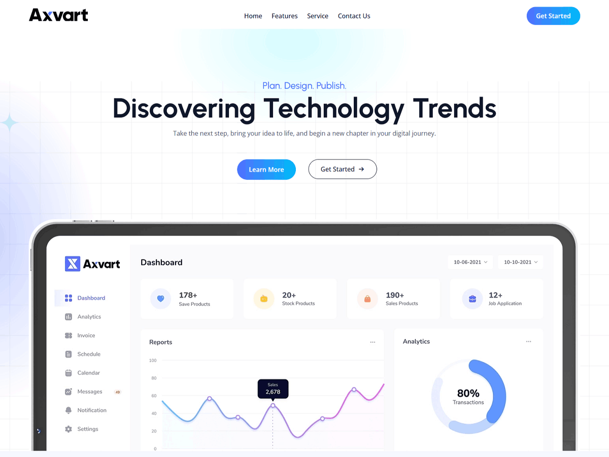 Axvart theme screenshot