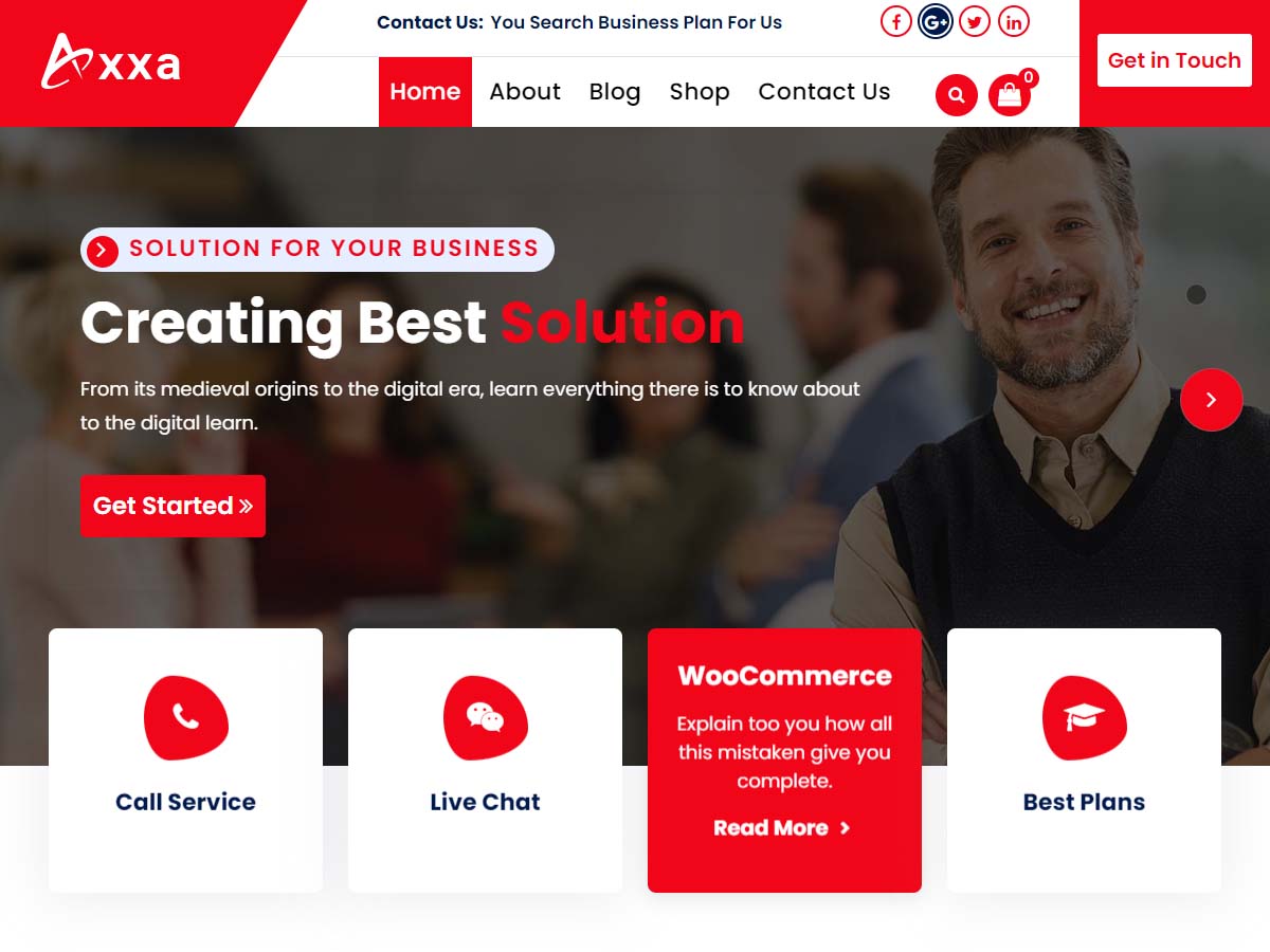 Axxa theme screenshot