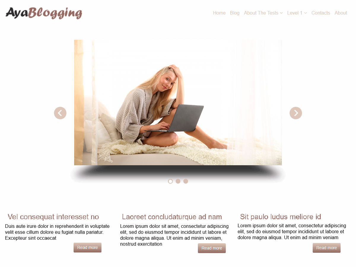 AyaBlogging theme screenshot