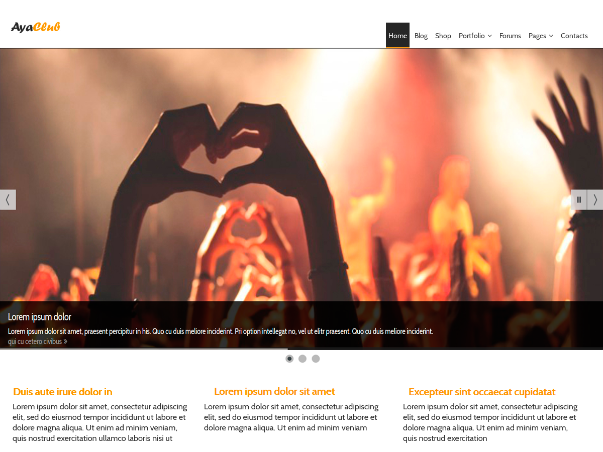 AyaClub theme screenshot