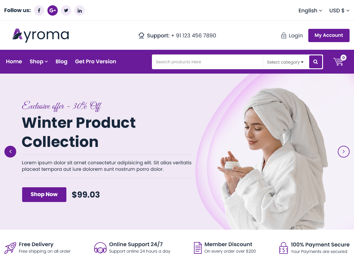 Ayroma theme screenshot