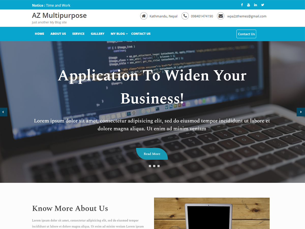AZ Multipurpose theme screenshot