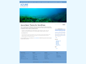 Azure Basic theme screenshot