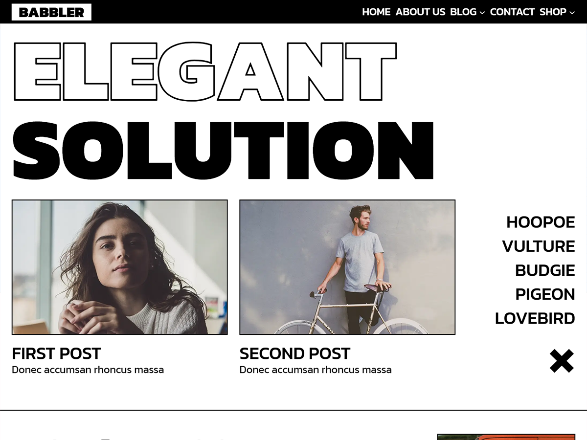 Babbler theme screenshot