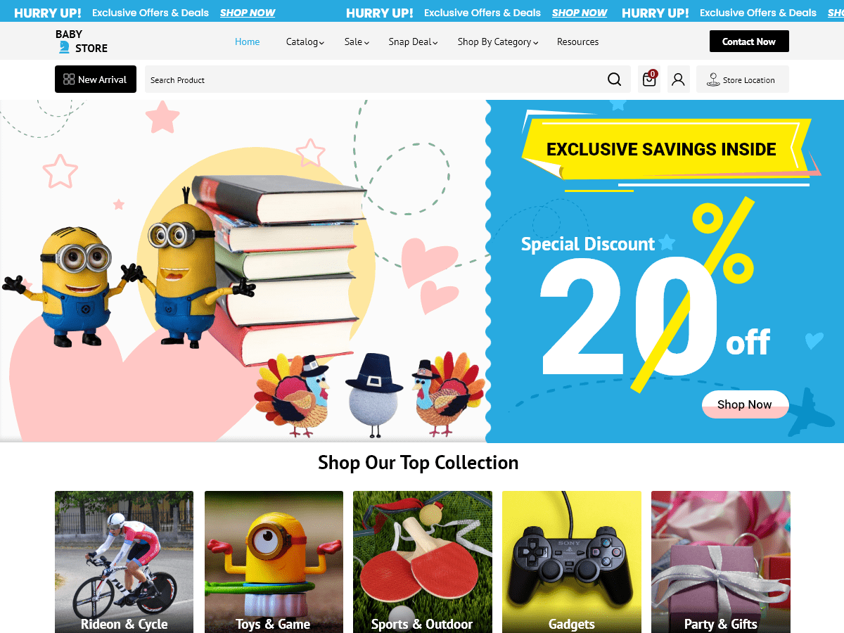 Baby Toys Store theme screenshot