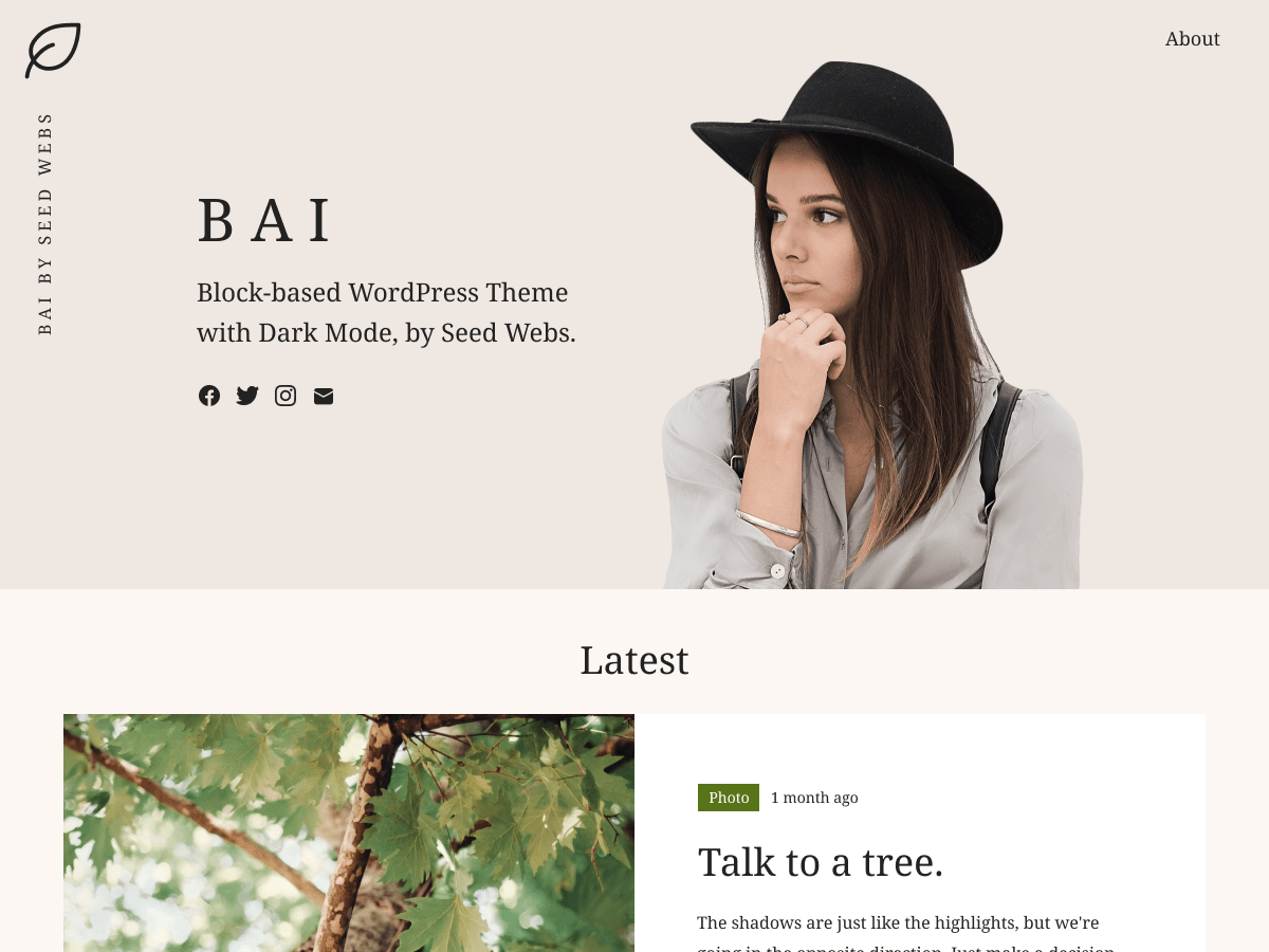 Bai theme screenshot