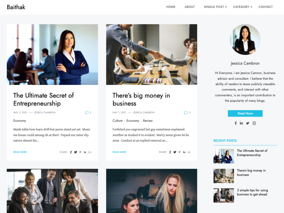 Baithak theme screenshot