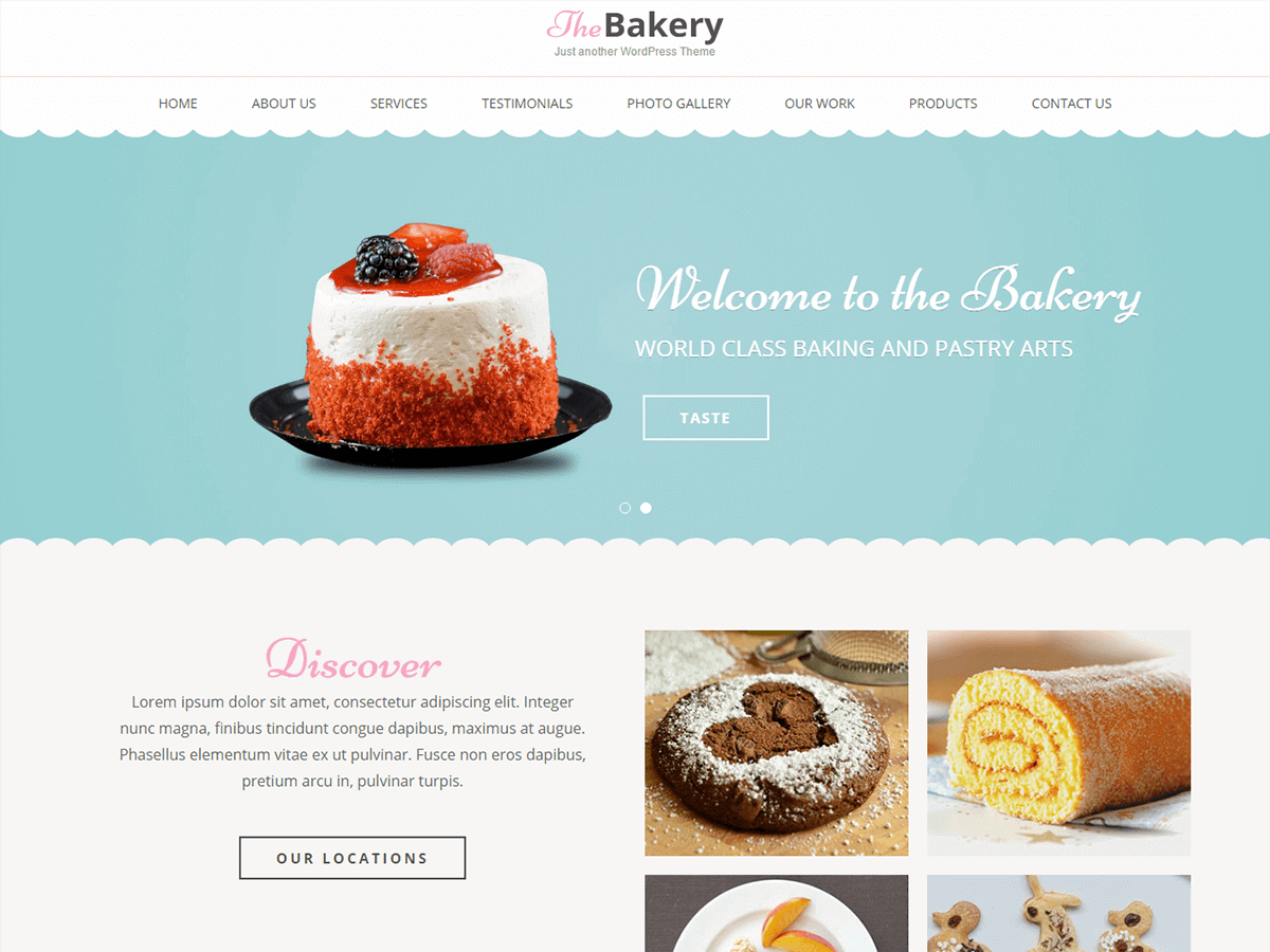 Bakes And Cakes theme screenshot