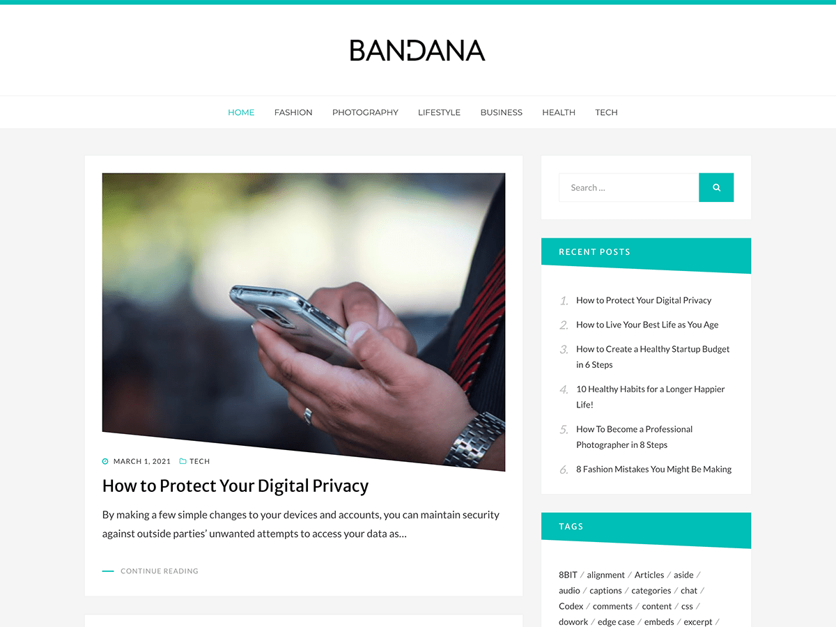 Bandana theme screenshot